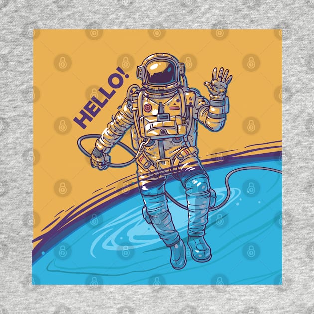 Hi astronaut by hcreativeart